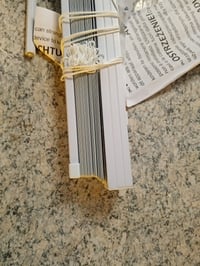 Obloane din aluminiu vidaXL, alb, 155x175 cm - defecte — defecte, funcționează parțial: șină ruptă și elemente de fixare lipsă (stare: vezi imaginea nr. 2) 3