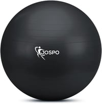 Jospo Fekete Fitness Labda Pumpával - 350kg Teherbírású Yoga Ball S-es Méret 1