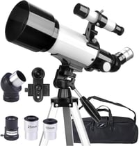 Misilmp Csillagászati Teleszkóp 70mm Objektívvel - 400mm Refraktoros Távcső Mobiltartóval, Hordtáskával, Állvánnya 1