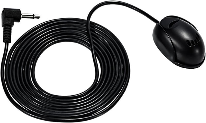 Hikity 3,5 mm-es külső mikrofon autórádióhoz, GPS-hez, 3 méteres kábellel