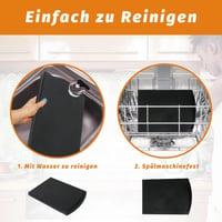 Eucteje Praktikus Gördülő Vágódeszka Konyhába - Black 1 3