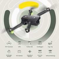 Holy Stone HS175D Összecsukható GPS Drón 4K Kamerával - 46 Perces Repülési Idő, Követés Funkcióval, Kefe Nélküli Motor, Kezdőknek és Profikn 8