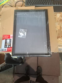 Ramă foto A3 Albyco, aluminiu negru, sistem click-clack, 29,7x42 cm, profil 25 mm - Defect estetic: Mare (stare: vezi a 2-a imagine) 2