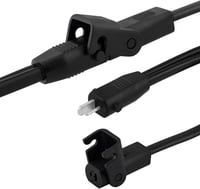 Univerzális 1 méteres elektromos fotel tápkábel, 2 tűs csatlakozóval 10