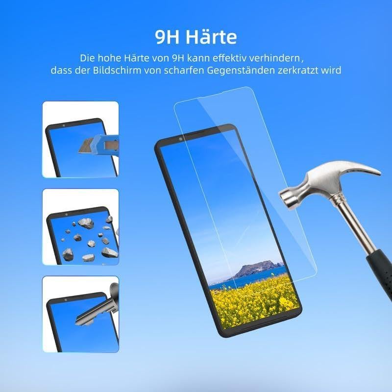 Sony Xperia 1 IV 5G Ütésálló Teljes Képernyős Védőfólia, 9H Keménységű