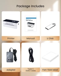 vretti Címkenyomtató USB - DHL Kompatibilis Szállítási Címkenyomtató 4x6 Méretben, Amazon, Etsy, Ebay, UPS Webshopokhoz, Windows/Mac Rendsze 5