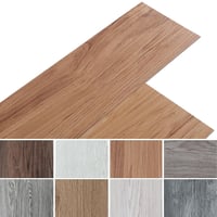 INMOZATA Öntapadós PVC Padlóburkolat 36db - Vízálló Vinyl Padlómatrica Természetes Famintával Konyhába, Fürdőbe - 91,5×15,2cm, 5m² Lefedés 1