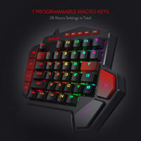 Redragon K585 DITI RGB Egykezes Mechanikus Gamer Billentyűzet, Barna Kapcsolók 3