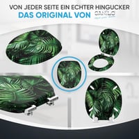 Sanilo Palmdream WC-ülőke önzáró mechanizmussal, fából készült, könnyen szerelhető, strapabíró zsanérokkal, 2,91 kg, kerek forma 7