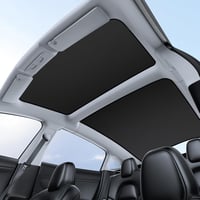 ShowEv Tesla Model 3 Napvédő Tető Árnyékoló - Összehajtható Napfénytető Árnyékoló Első és Hátsó Ablakokhoz - Fekete Autó Kiegészítő 2020-2023 1