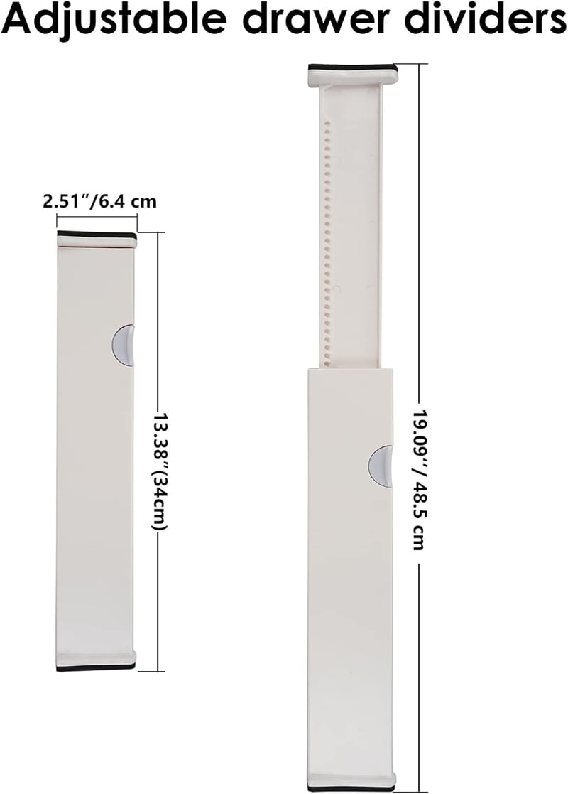 Állítható fiókrendező szett 4 db - Konyhai, hálószobai, irodai tároláshoz