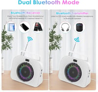 KOVCDVI 9 az 1-ben Bluetooth CD-lejátszó rádióval, USB/TF/AUX támogatással, ébresztővel és távirányítóval 3