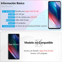 RongZy Oppo Find X3 Lite LCD Kijelző Csere CPH2145 Modellhez - Érintőképernyős Digitalizáló Fekete Kerettel és Szerszámokkal 3