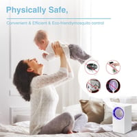 Tiptop Home Elektromos Rovarcsapda UV Fénnyel - USB Szúnyogirtó Lámpa, Hordozható Rovarölő Ventilátor Beltéri és Kültéri Használatra 7