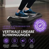 Bluefin Fitness UltraLite Vibrációs Tréner - Otthoni Edzőgép 200W Motorral, 99 Intenzitási Szint, LCD Kijelző, Kompakt Fekete Testformáló - A Ultra Slim 4