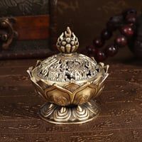 Vintage bronz füstölőtartó, visszafolyó füstölőkhöz, dekoratív 8