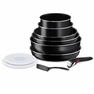 Tefal Ingenio Easy On L1599802 set posuđa od 10 dijelova s neprijanjajućim slojem — Proizvod ima vidljive znakove intenzivnog korištenja (stanje: vidi 2. sliku)