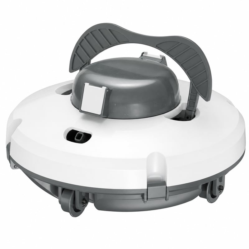 Robot de curățare a piscinei cu acumulator Redkey S100, autonomie de 200 de minute, înclinație de 18° — fără cablu de alimentare (stare: vezi a 2-a imagine)