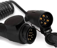 Qiping 13-7 pólusú előre kábelezett adapter - 1,2m utánfutó hosszabbító 2