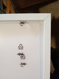 KAIWIN A2 Okvir za slike, 2 komada, bijeli, 42x59,4 cm, drveni okvir za fotografije, postere, puzzle, dekoracija — kutovi oba okvira su slomljeni (stanje: vidi 2. sliku) 2