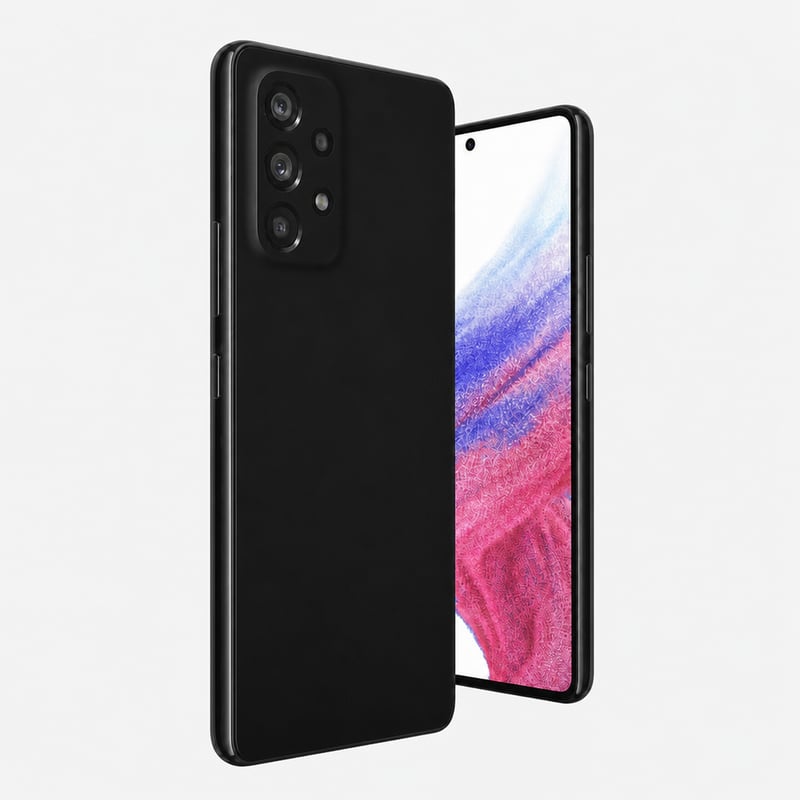 Pametni telefon Samsung Galaxy A53 5G SM-A536B, crni, 6 GB RAM, 128 GB memorije, 6,5 inča — Rabljeni proizvod (stanje: vidi 2. sliku)