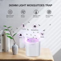 Elektromos USB rovarcsapda LED fénnyel - Szúnyog- és muslicairtó lámpa bel- és kültérre 2