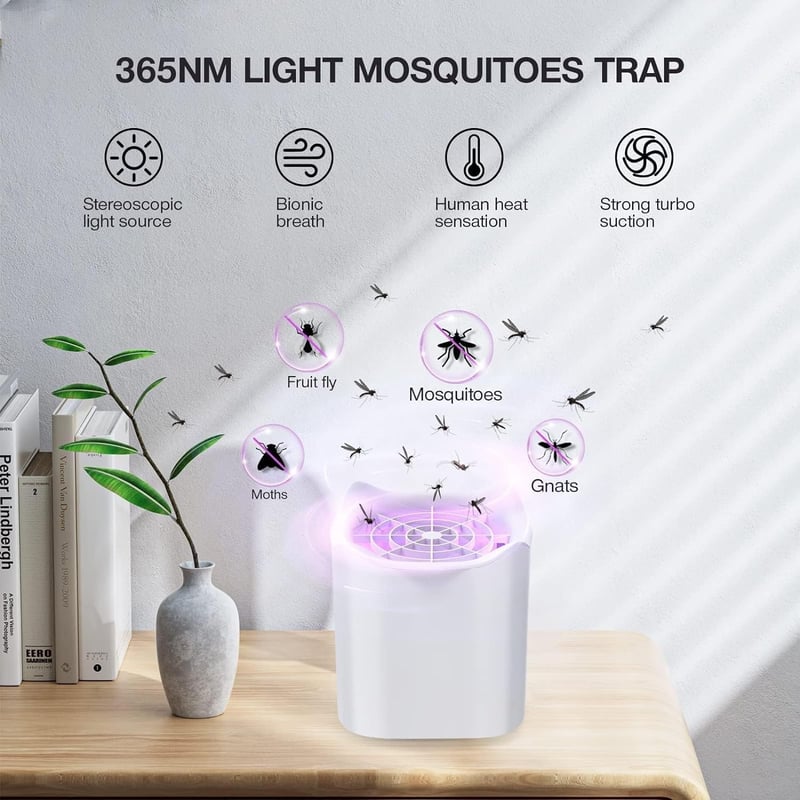 Elektromos USB rovarcsapda LED fénnyel - Szúnyog- és muslicairtó lámpa bel- és kültérre