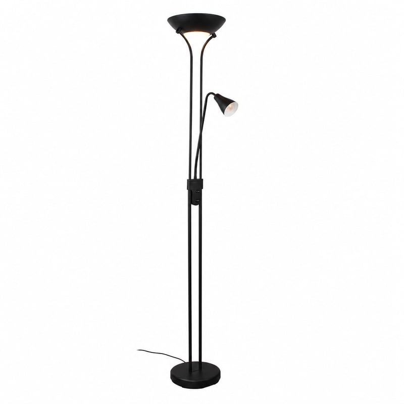 RL Live Your Light Scotty R41651332 LED állólámpa fekete — hibás, részben működik: felső lámpa hibás aljzata (állapot: lásd a 2. képet)