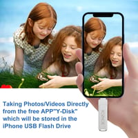 EOZNOE 64GB USB Pendrive iPhone/iPad/Android/PC Kompatibilis - USB 3.0 Külső Tárhely Fotókhoz és Videókhoz, Fém Adattároló 6