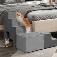 LitaiL Kutya Lépcső 60 cm Magas - Többcélú, Csúszásmentes Hab Kisállat Lépcső Ágyhoz, Boxspring Ágyhoz - Kutyáknak, Macskáknak 1