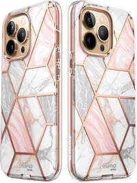 Apple iPhone 13 Pro Átlátszó-Rózsaszín Pillangós Szilikon Tok Kijelzővédővel 6