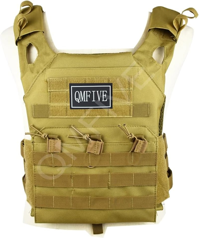 QMFIVE Taktikai Airsoft Mellény - Sivatagi MOLLE Rendszerű JPC Harcászati Felszerelés