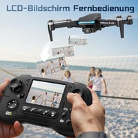 Toladrone TD31LCD Drón Beépített LCD Kijelzős Távirányítóval, Kamerával, Kefenélküli Motorokkal, Valós Idejű FPV Képátvitellel, Összecsukhat 3