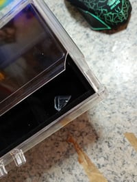 ProCase akrilna kutija za nakit, crna, 3 ladice, prozirna, za naušnice, prstenje i narukvice — polomljen gornji prednji kut (stanje: vidi 2. sliku) 2