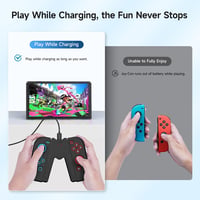 Nintendo Switch Joy-Con markolat, USB-C töltős, V-alakú kontroller - Fekete 3