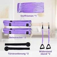 Herefun Jóga Hinta és Nyújtó Pánt - Többfunkciós Edzőszalag Jógához, Baletthez, Pilateshez - Derék és Láb Nyújtó Segédeszköz Hajlékonyság Fe 2
