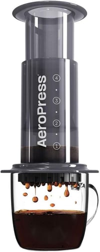 AeroPress A80 Kávéfőző - Fekete Műanyag Kézi Presszógép, 0,5 Literes Kapacitás, Vízszűrővel, Kompakt Kivitel, 249g 10