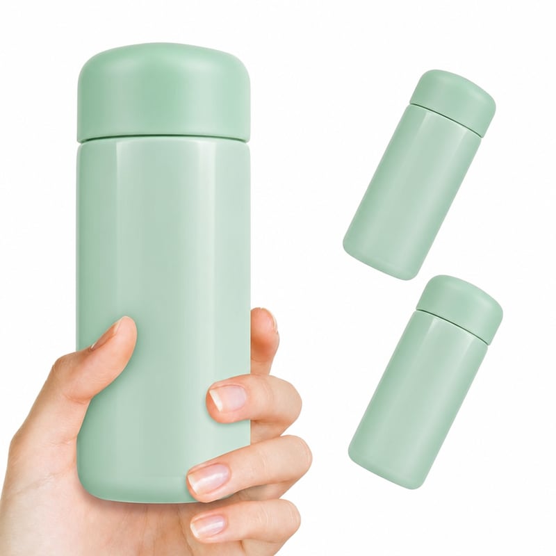 flintronic 150ml Termos din Oțel Inoxidabil cu Vid, Verde — fără mâner (stare: vezi a 2-a imagine)
