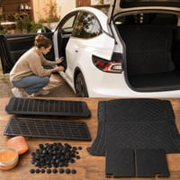 Tesla Clean paket: zaštitna rešetka + poklopac kanala + gel za čišćenje + 100 kapica + gumeni tepih 1