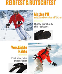 3M Vízálló Unisex Síkesztyű Téli Sportokhoz, S-es 4