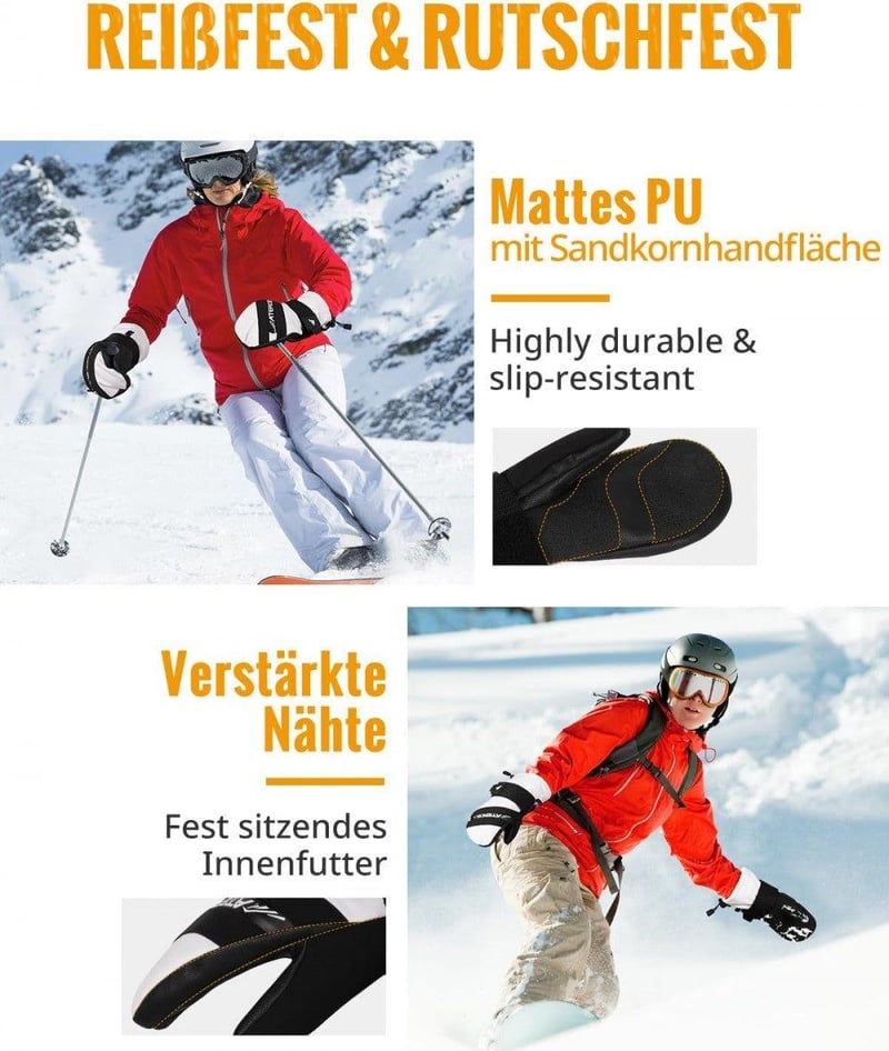 3M Vízálló Unisex Síkesztyű Téli Sportokhoz, S-es