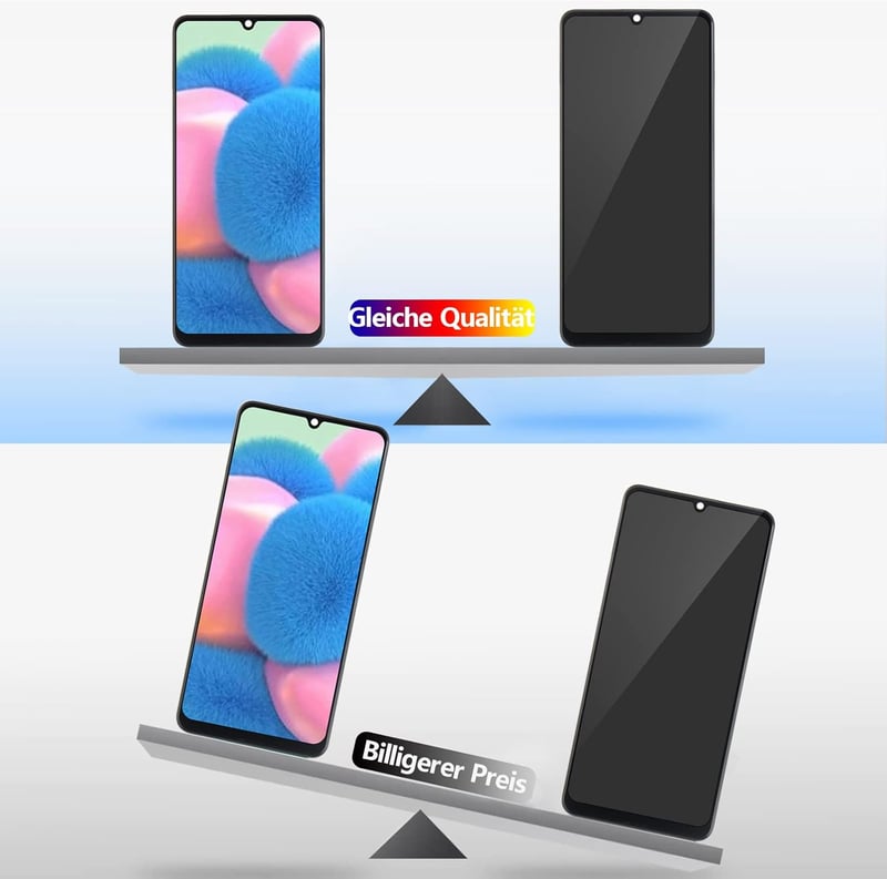 RongZy Samsung Galaxy A32 4G LCD Kijelző Csere Érintőképernyővel - Kompatibilis A325F/DS/A325M/A325N Modellekkel, Kerettel, Szerszámokkal