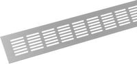 LIRAST 60x400 mm Ezüst Alumínium Szellőzőrács - Beépíthető Légbeeresztő Rács Csavarozható vagy Öntapadós Rögzítéssel 7