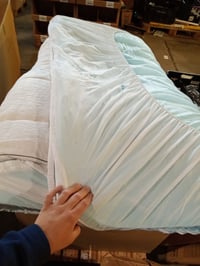 Topper pentru saltea din spumă cu memorie cu gel DOPEDIO, Oeko-TEX®, 180x200 cm, 7,5 cm, alb – husă găurită — husă de saltea găurită (stare: vezi a 2-a imagine) 3