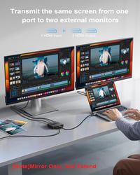 NEWCARE 4K HDMI Elosztó 1 bemenet 2 kimenet - Egyidejű képmegjelenítés Full HD TV-hez, Blu-Ray, DVD, Fire Stick eszközökhöz 2