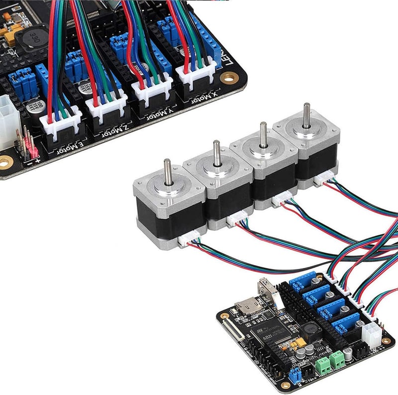 Winwill 6 db Fehér Léptetőmotor Kábel 4-6 Pin XH2.54 - 1,5m Hosszú Csatlakozó 3D Nyomtatókhoz, Gubancolódásmentes