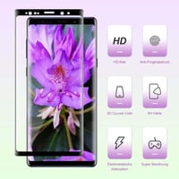 Samsung Galaxy Note 8 Edzett Üveg Védőfólia - 9H Keménység, 2 db, Fekete Keret 2