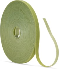 KINGLAKE 10m Öntapadós Növénykötöző Szalag - 12mm Széles Tépőzáras Kertészeti Rögzítő Világoszöld Nylon Növénytámasz Zsinór Virágokhoz, Fákh 1