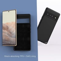 Google Pixel 6 Pro Védőtok - Strapabíró Fekete Foluu Tok 5