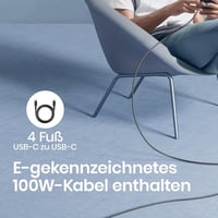 INIU 65W GaN II USB-C gyorstöltő, 2 portos, MacBook, iPhone, Galaxy kompatibilis 5